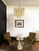 Fantastic Murano Amber Glass Tube Chandelier-DWHOME