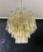 Fantastic Murano Amber Glass Tube Chandelier-DWHOME