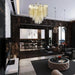 Fantastic Murano Amber Glass Tube Chandelier-DWHOME