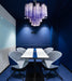 Fantastic Murano Amethyst Glass Tube Chandelier-DWHOME