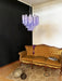 Fantastic Murano Amethyst Glass Tube Chandelier-DWHOME