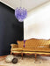 Fantastic Murano Amethyst Glass Tube Chandelier-DWHOME