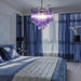 Fantastic Murano Amethyst Glass Tube Chandelier-DWHOME
