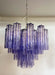 Fantastic Murano Amethyst Glass Tube Chandelier-DWHOME