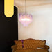Fantastic Murano Amethyst Glass Tube Chandelier-DWHOME