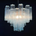Fantastic Murano Blue Glass Tube Chandelier-DWHOME