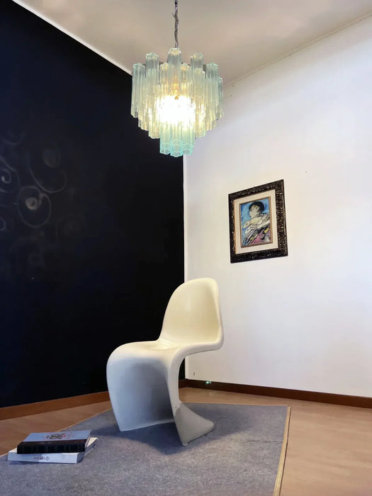 Fantastic Murano Blue Glass Tube Chandelier-DWHOME