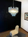 Fantastic Murano Blue Glass Tube Chandelier-DWHOME