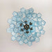 Fantastic Murano Blue Glass Tube Chandelier-DWHOME
