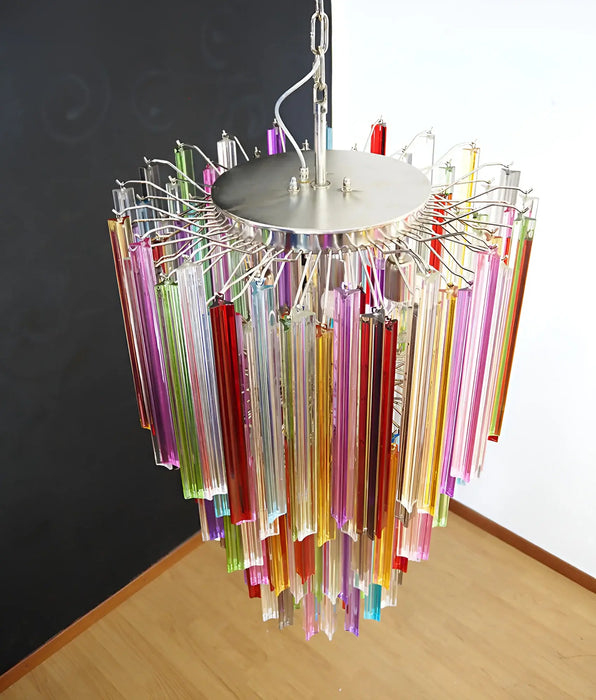 Fantastic Murano Prisms Multicolor Chandelier-DWHOME
