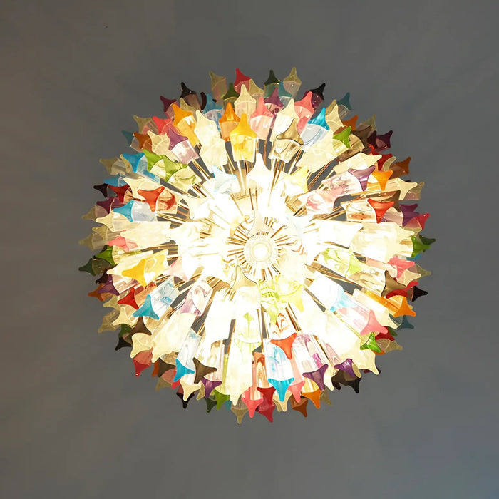 Fantastic Murano Prisms Multicolor Chandelier-DWHOME
