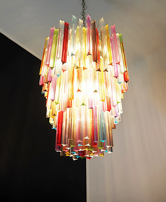 Fantastic Murano Prisms Multicolor Chandelier-DWHOME