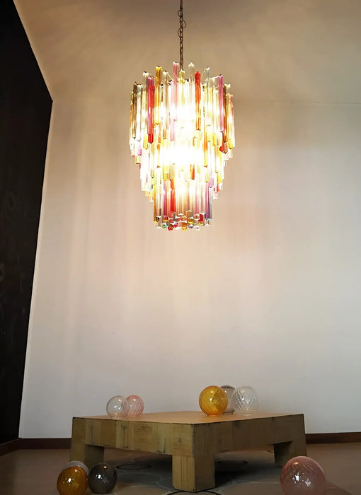 Fantastic Murano Prisms Multicolor Chandelier-DWHOME