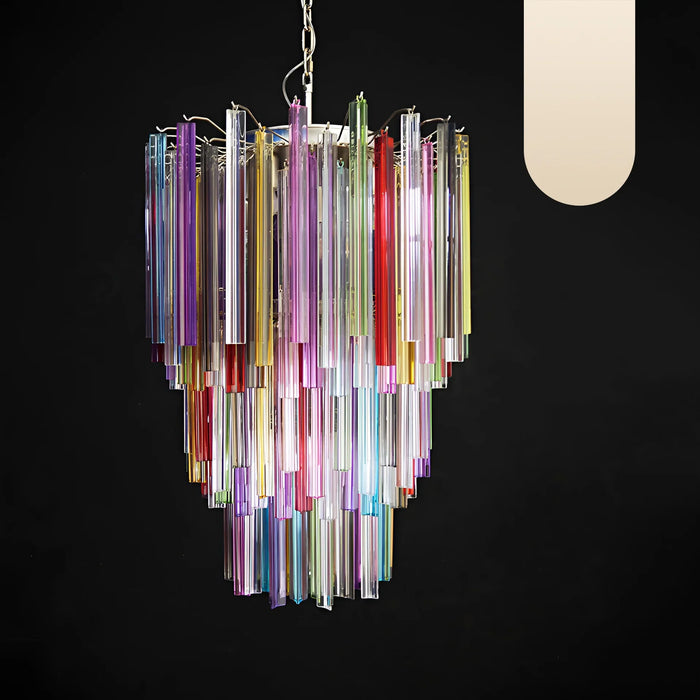 Fantastic Murano Prisms Multicolor Chandelier-DWHOME