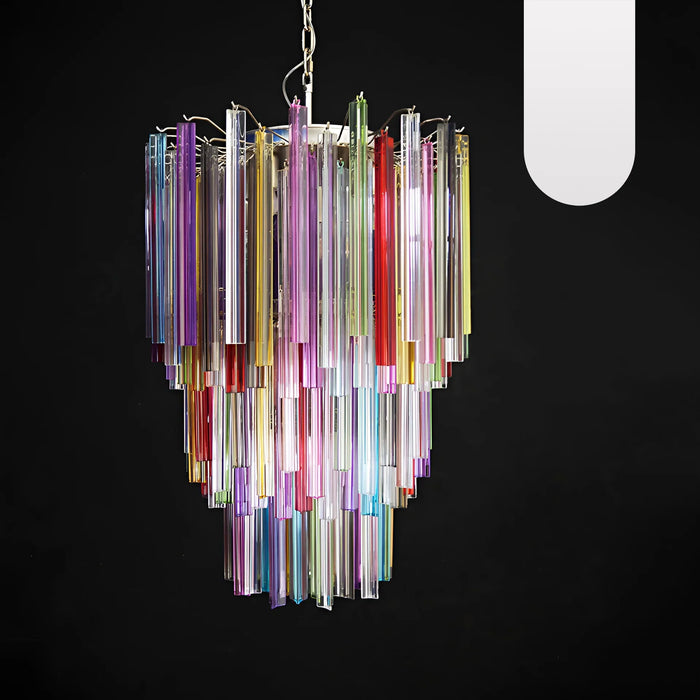 Fantastic Murano Prisms Multicolor Chandelier-DWHOME