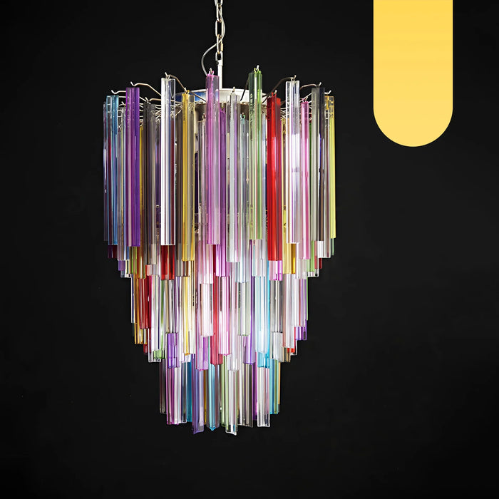 Fantastic Murano Prisms Multicolor Chandelier-DWHOME