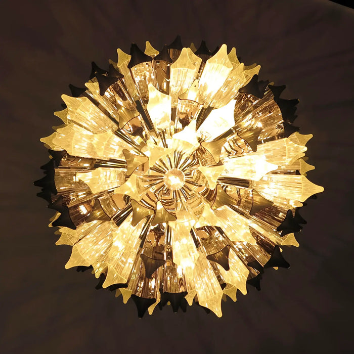 Fantastic Murano Prisms Smoked Transparent Chandelier-DWHOME