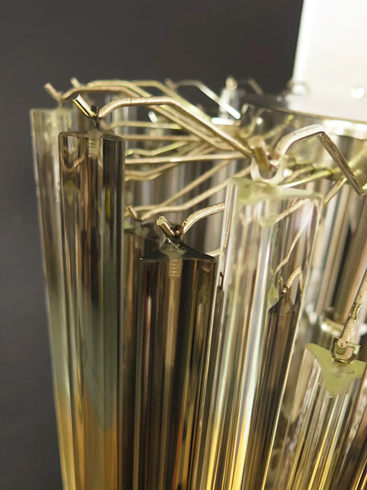 Fantastic Murano Prisms Smoked Transparent Chandelier-DWHOME