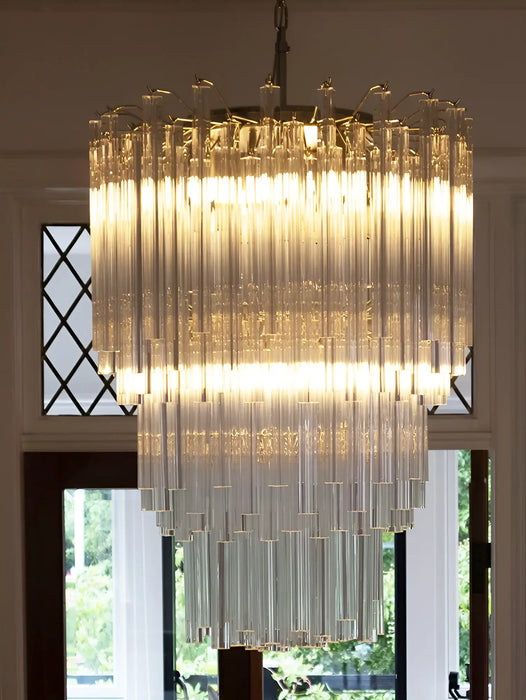 Fantastic Murano Prisms Transparent Chandelier-DWHOME