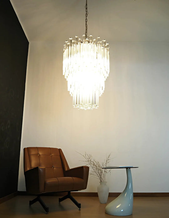 Fantastic Murano Prisms Transparent Chandelier-DWHOME