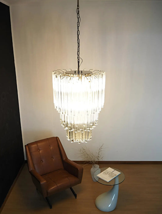 Fantastic Murano Prisms Transparent Chandelier-DWHOME