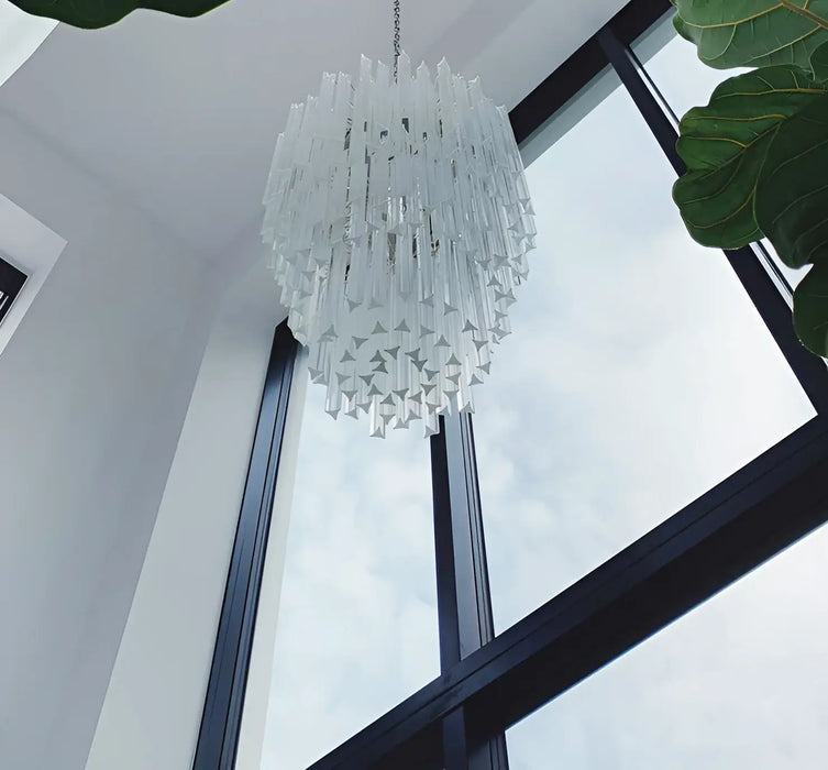 Fantastic Murano Prisms Transparent Chandelier-DWHOME