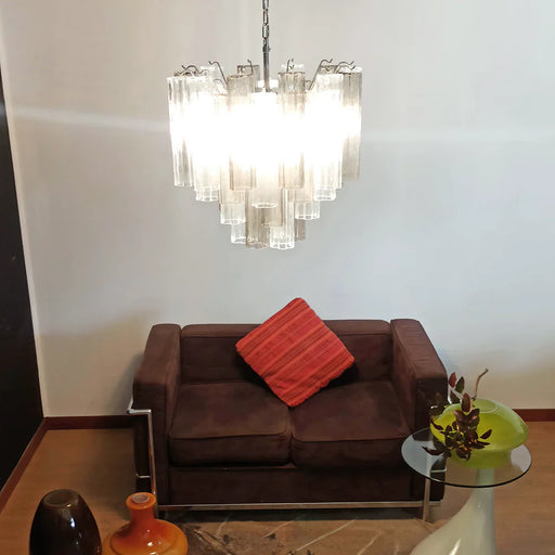 Fantastic Murano Smoked Glass Tube Chandelier-DWHOME