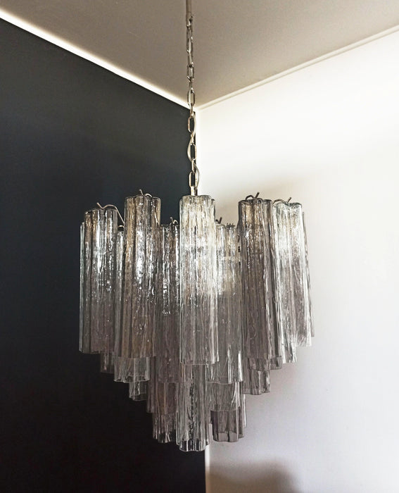 Fantastic Murano Smoked Glass Tube Chandelier-DWHOME