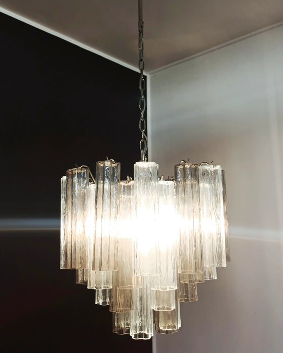 Fantastic Murano Smoked Glass Tube Chandelier-DWHOME