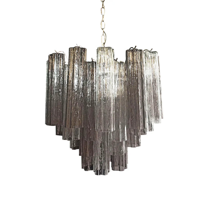 Fantastic Murano Smoked Glass Tube Chandelier-DWHOME