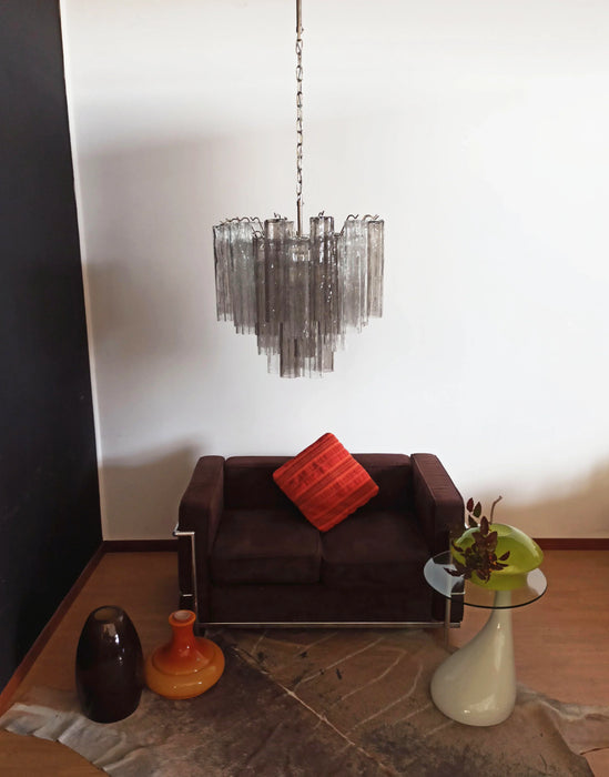 Fantastic Murano Smoked Glass Tube Chandelier-DWHOME