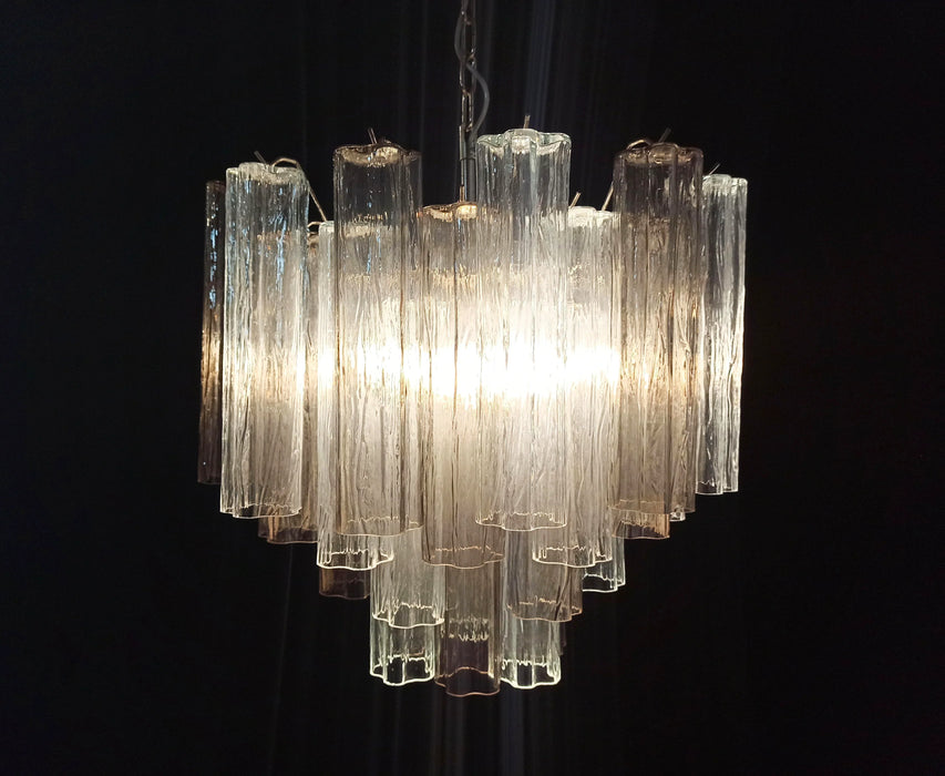 Fantastic Murano Smoked Glass Tube Chandelier-DWHOME