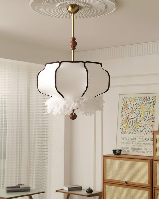 Feathered Lantern Pendant Light-DWHOME
