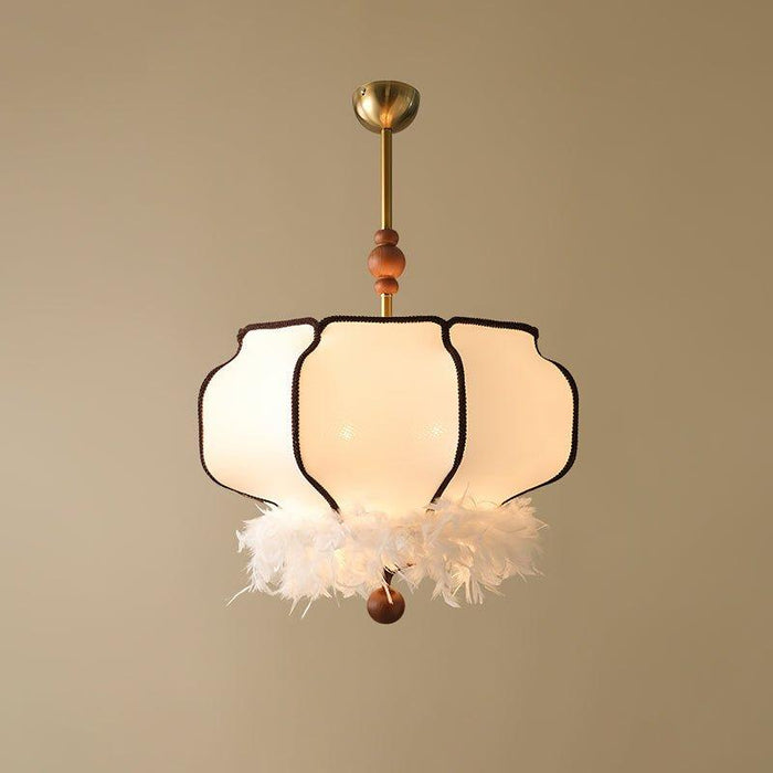 Feathered Lantern Pendant Light-DWHOME