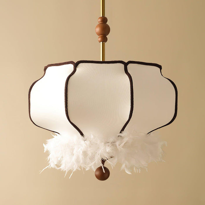 Feathered Lantern Pendant Light-DWHOME