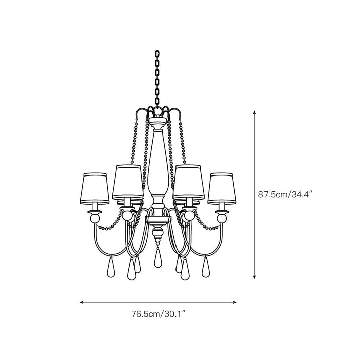 Feiss Clarissa Chandelier-DWHOME