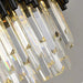 Finn Modern Black Linear Crystal Chandelier Dining Room - DWHOME