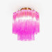 Fiora Rose Red Glass Ceiling Lamp - DWHOME
