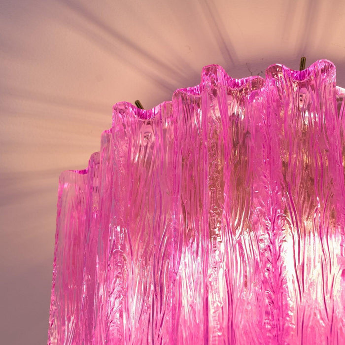 Fiora Rose Red Glass Ceiling Lamp - DWHOME