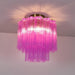 Fiora Rose Red Glass Ceiling Lamp - DWHOME