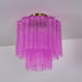 Fiora Rose Red Glass Ceiling Lamp - DWHOME