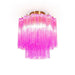 Fiora Rose Red Glass Ceiling Lamp - DWHOME