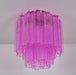 Fiora Rose Red Glass Ceiling Lamp - DWHOME