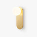 Flat Base Globe Sconce-DWHOME