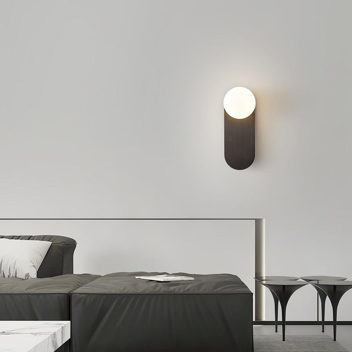 Flat Base Globe Sconce-DWHOME