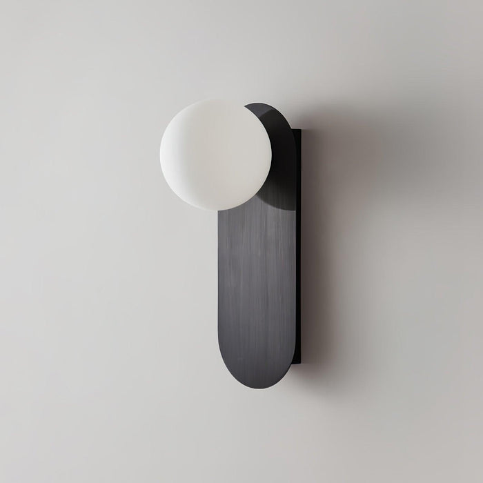 Flat Base Globe Sconce-DWHOME