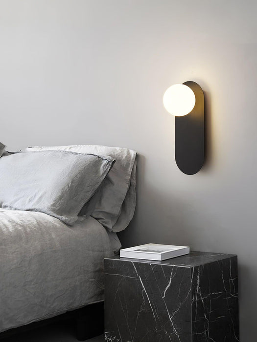 Flat Base Globe Sconce-DWHOME