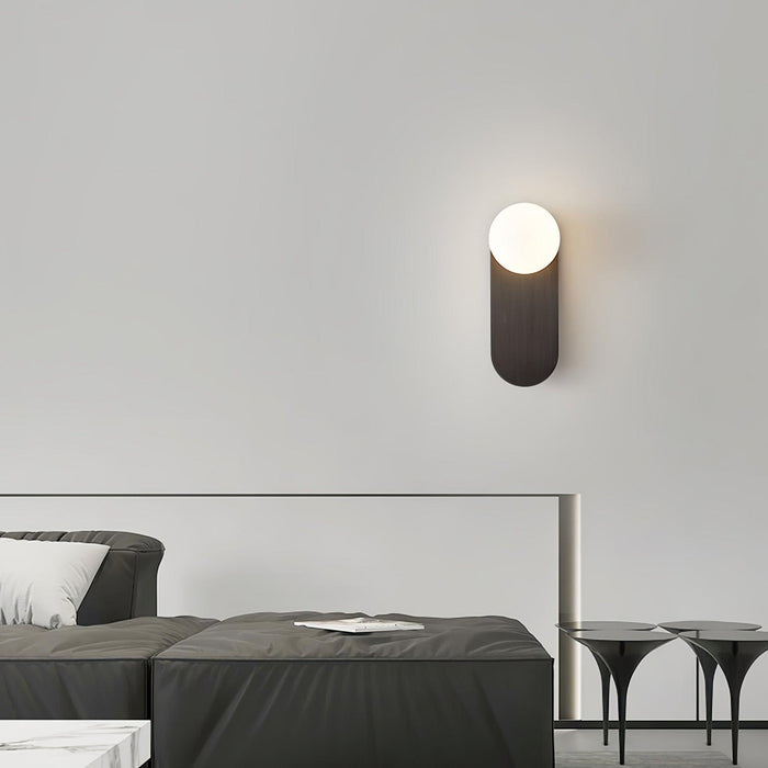 Flat Base Globe Sconce-DWHOME