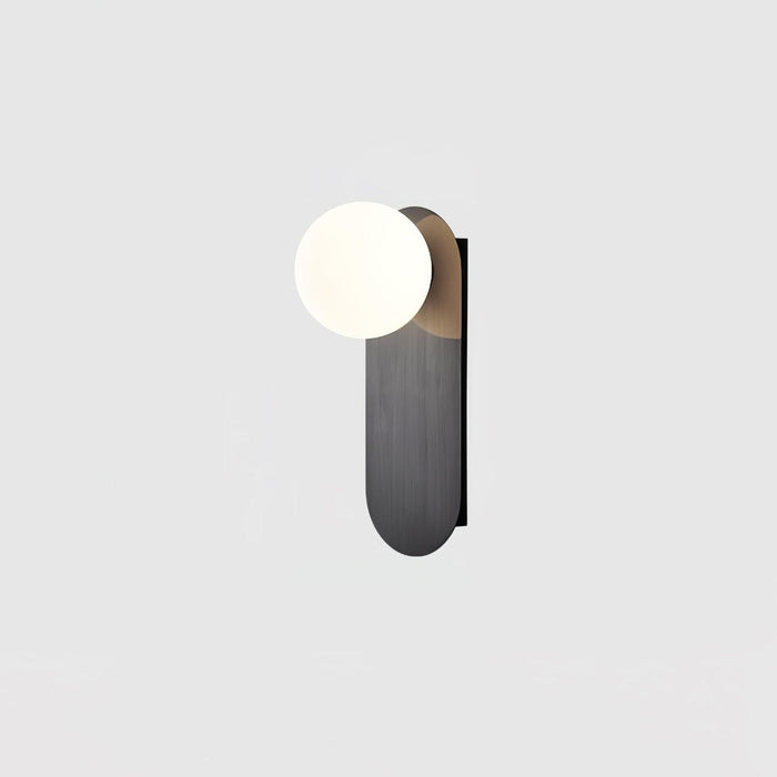 Flat Base Globe Sconce-DWHOME