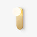 Flat Base Globe Sconce-DWHOME